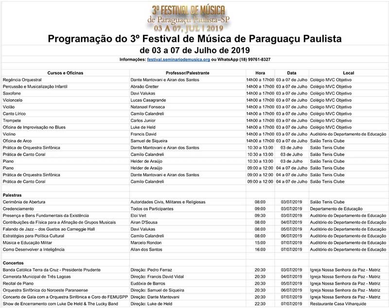 Festival de Música de Paraguaçu Paulista