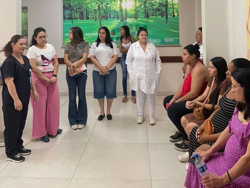 Gestantes visitam a Santa Casa e conhecem as instalações da maternidade