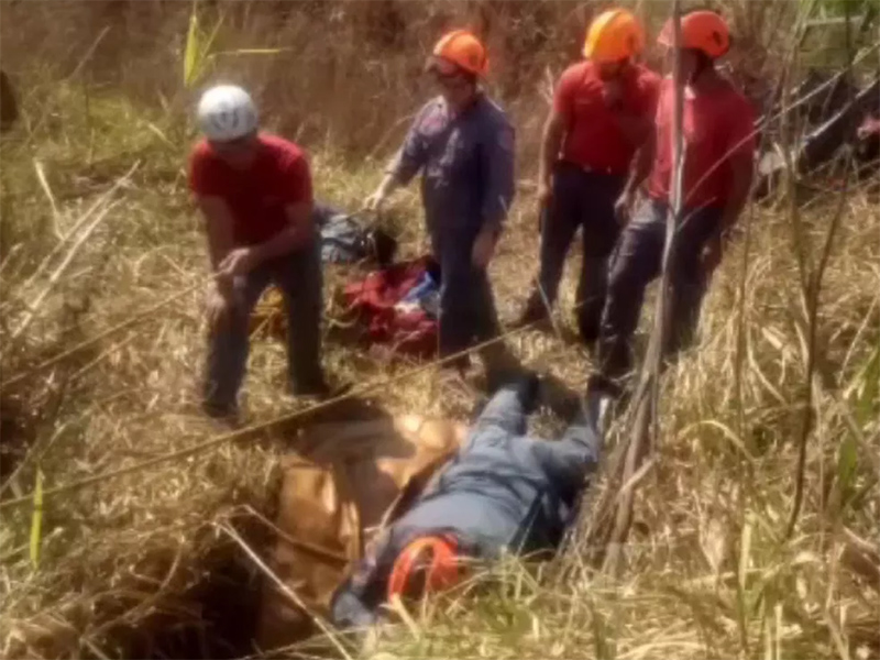 Idoso cai em buraco de 13 metros de profundidade em fazenda de Dracena