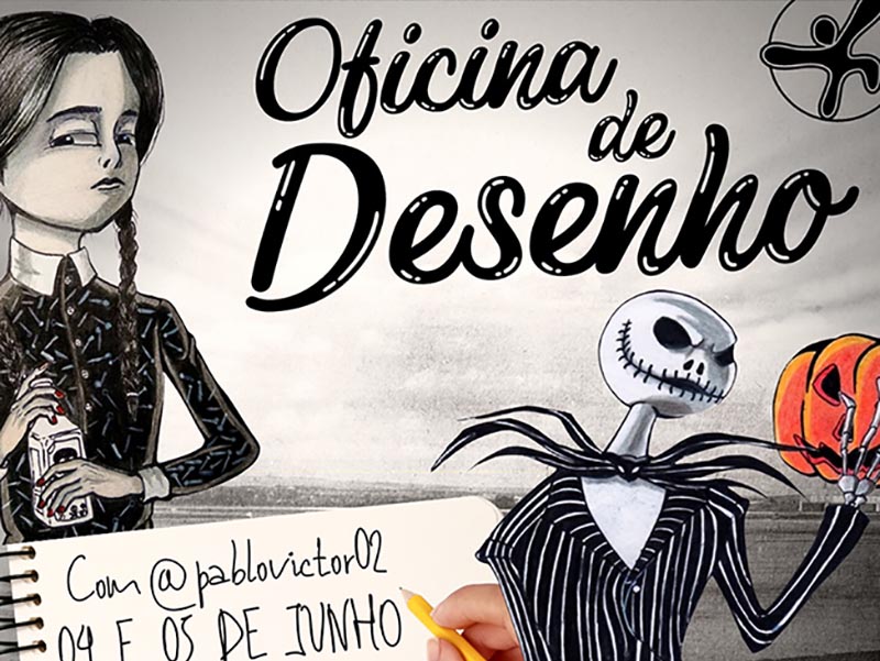 Ponto de Cultura promove Oficina de Desenho com desenhista Pablo Victor