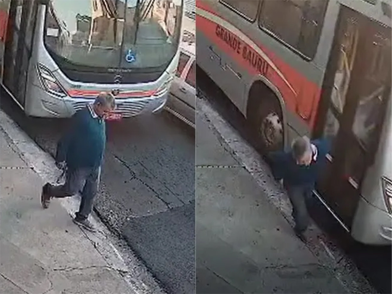 Homem que foi atropelado por ônibus em calçada é encontrado morto três dias depois em Bauru