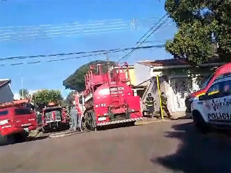 Incêndio em residência deixa homem com 80% do corpo queimado em Presidente Prudente