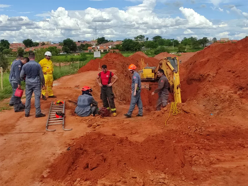 Trabalhador morre vítima de soterramento em obra de loteamento residencial em Presidente Prudente