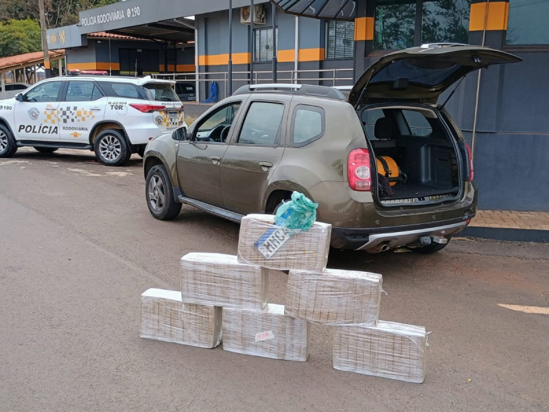 Carro furtado em Campinas é apreendido em Ourinhos com mais de 100Kg de maconha