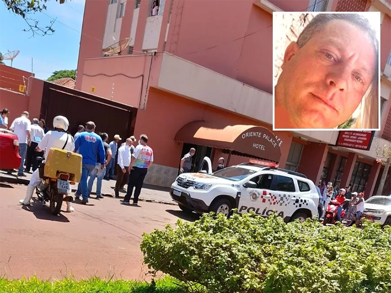 Homem é morto com cinco tiros em saguão de hotel em Palmital