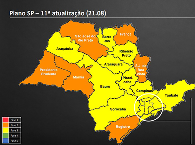 Região de Paraguaçu Paulista recua para fase laranja do Plano SP