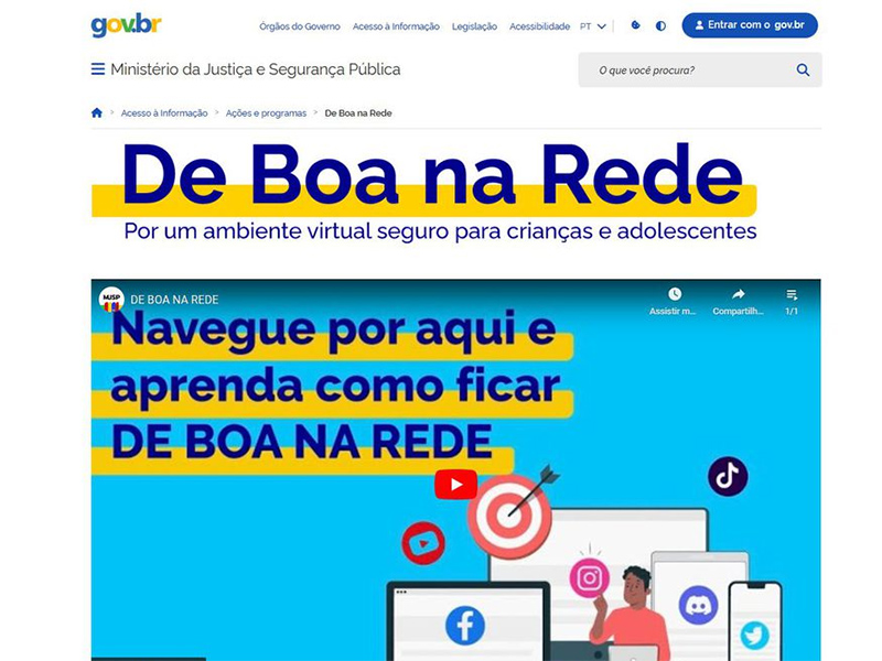 Governo cria site com dicas sobre como proteger crianças nas redes