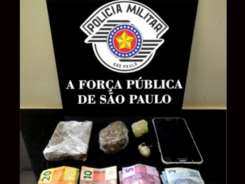 Jovem é preso com dinheiro e porções de maconha em Paraguaçu