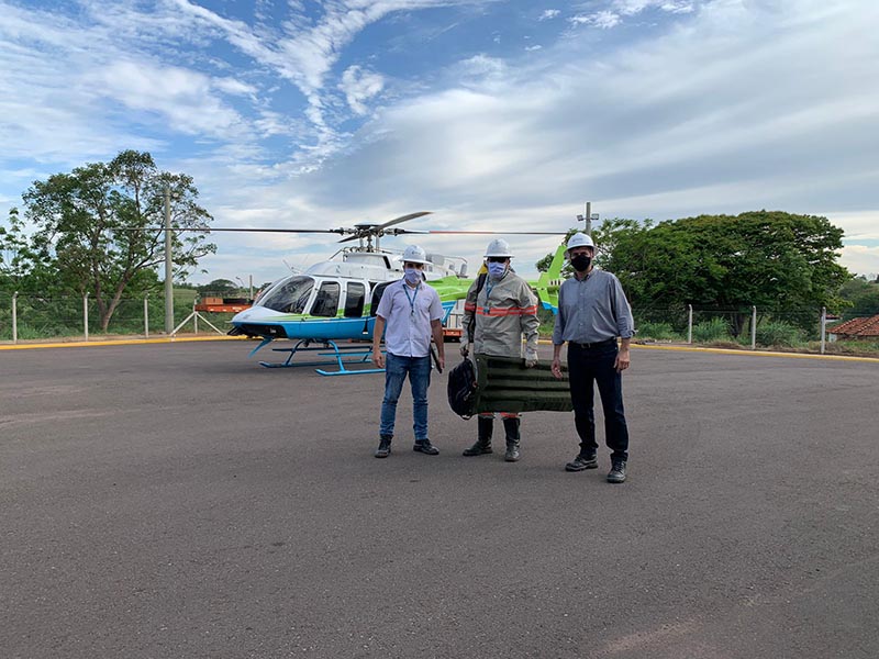 Energisa usa helicóptero para auxiliar na localização dos estragos que o temporal causou na rede