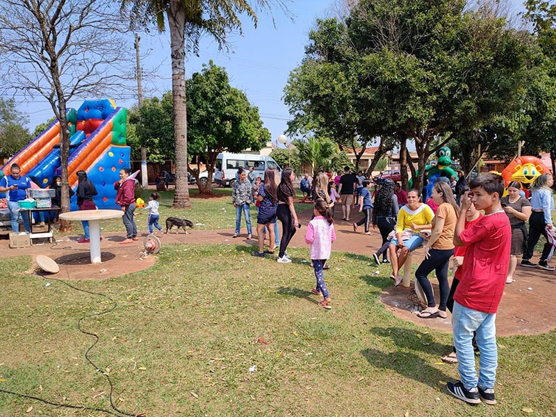 Caravana Esportiva desembarcou no distrito de Roseta com muita alegria e diversão