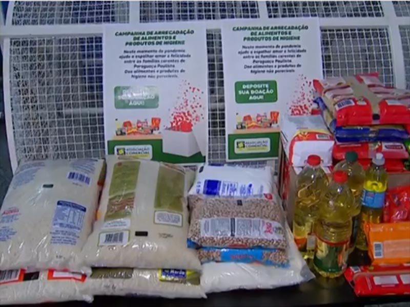 Campanha arrecada alimentos em parceria com supermercados de Paraguaçu Paulista