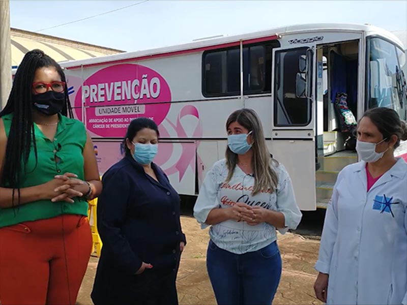 Unidade Móvel da Associação do Câncer de Prudente realiza cerca de 50 preventivos em Paraguaçu