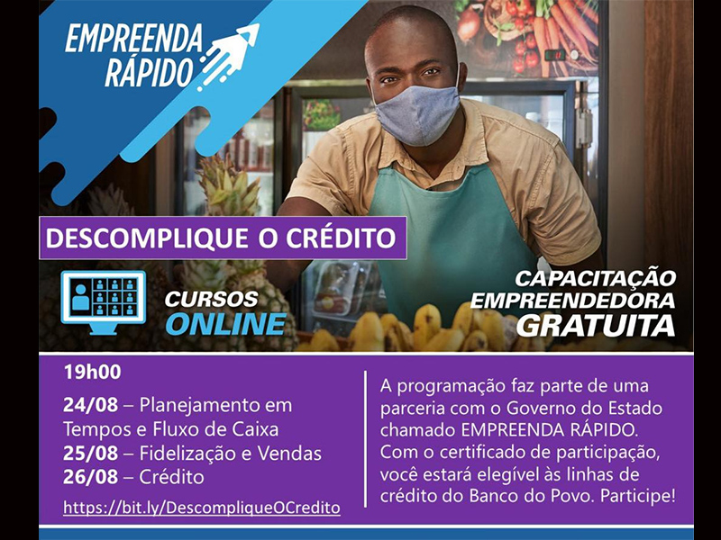 Sebrae promove curso para capacitar pequenos negócios