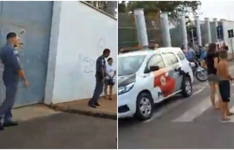 Grupo invade escola e agride funcionário suspeito de abusar de criança em Assis