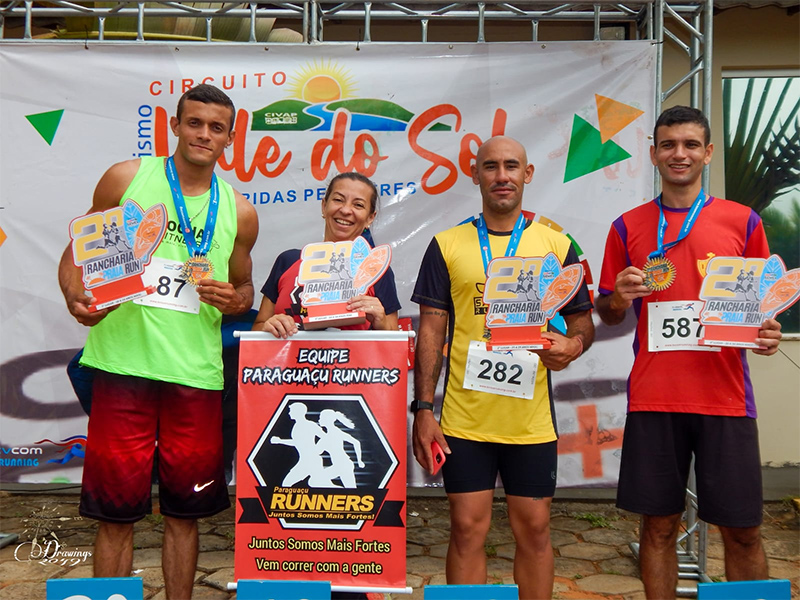 Equipe Paraguaçu Runners é destaque em corrida na cidade de Rancharia