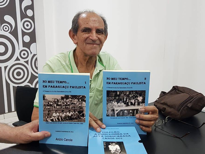 Escritor Anízio Canola lança livro neste sábado, em Paraguaçu