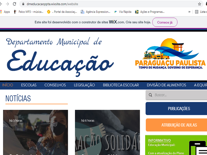 Educação de Paraguaçu lança site