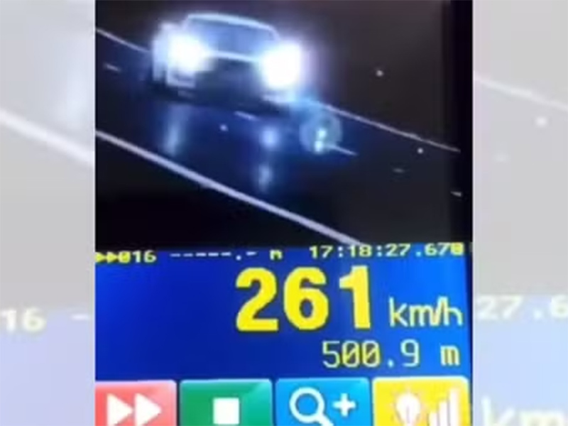 Motorista de Camaro é flagrado a mais de 260 km/h na rodovia Castello Branco no interior de SP