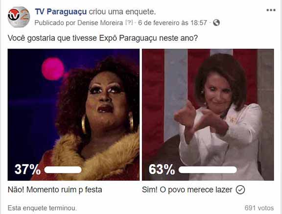 Em enquete, paraguaçuenses se mostram favoráveis a Expo Paraguaçu