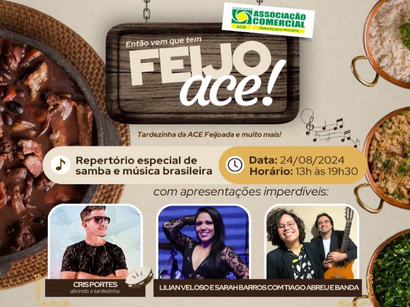 Associação Comercial promove Tardezinha de Feijoada com Samba