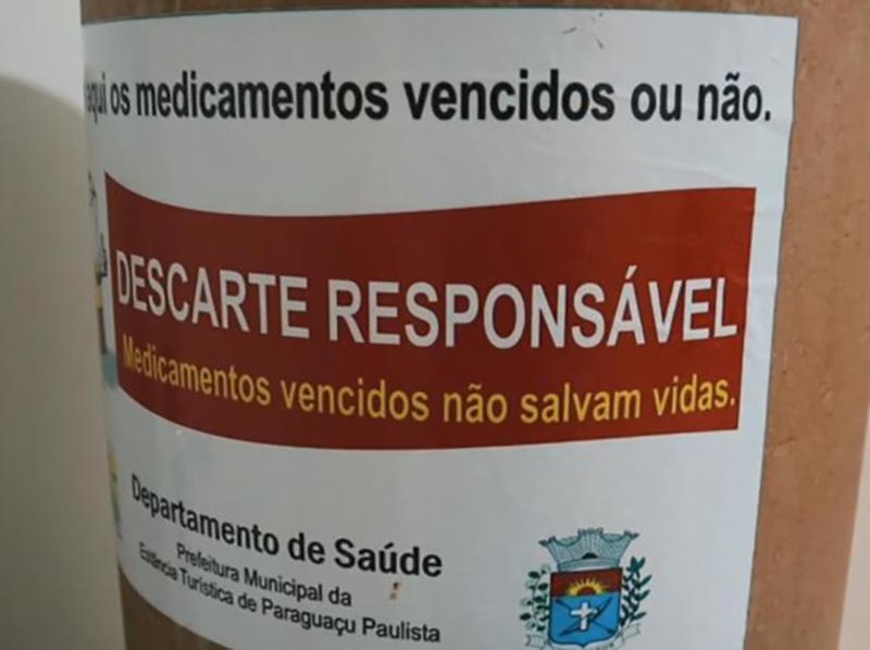 Campanha de Descarte Responsável de Medicamentos vai até o dia 8 de dezembro