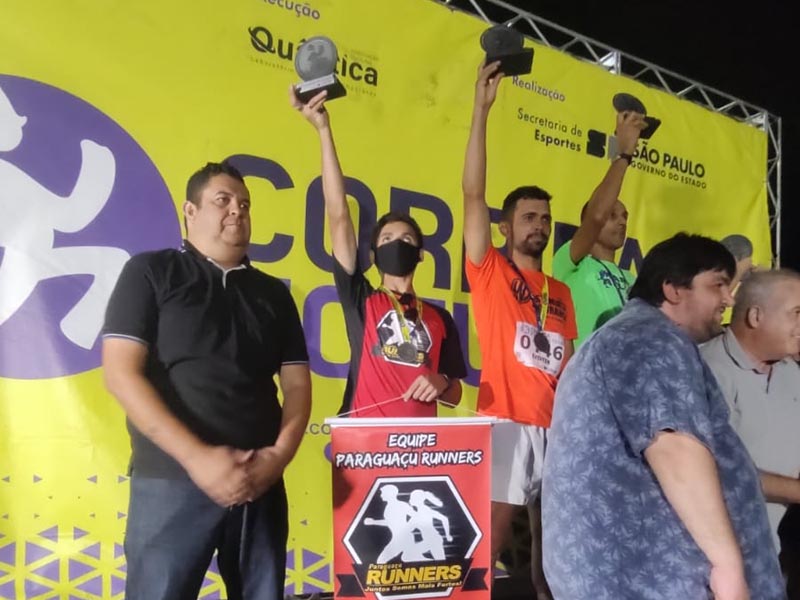 Equipe Paraguaçu Runners fatura dois pódios em Corrida Noturna da cidade de Marília