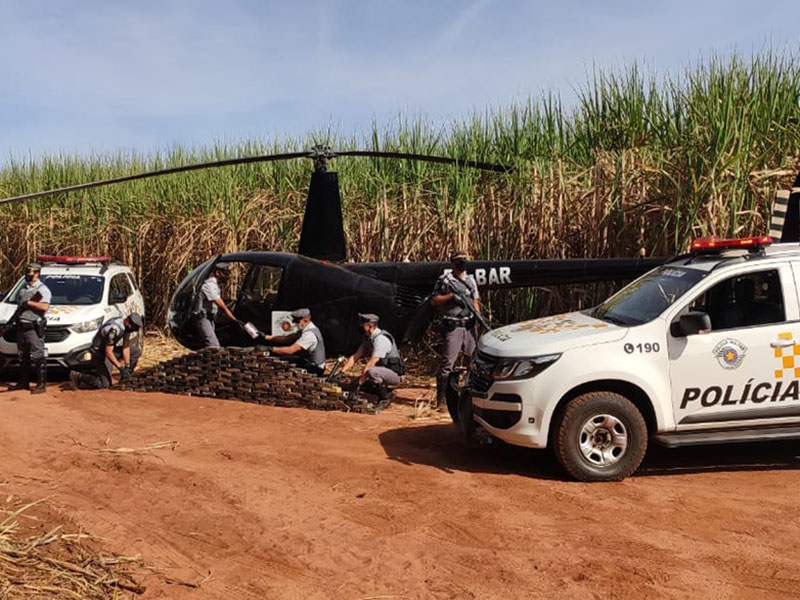 Piloto de helicóptero apreendido com drogas em Paraguaçu Paulista é preso; ele receberia R$ 50 mil