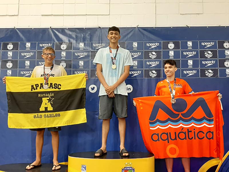 Nadador do Studio Academia é Campeão Paulista na Copa São Paulo, em São Caetano do Sul