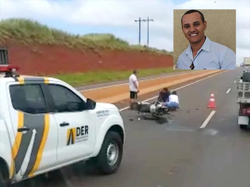 Policial morre ao bater moto contra lateral de caminhão em Chavantes