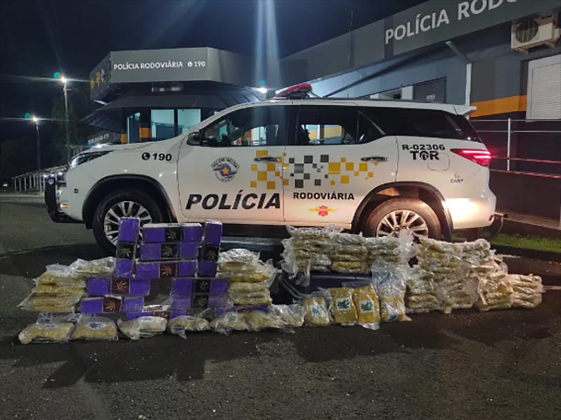 Homem é preso com mais de 40 kg de maconha e skunk em Santa Cruz do Rio Pardo