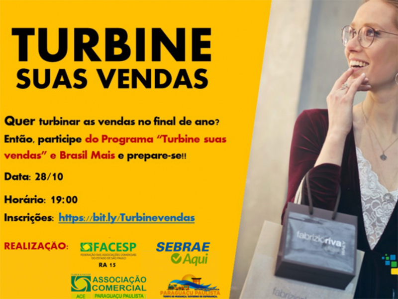 Turbine Suas Vendas será tema de evento gratuito do Sebrae-SP