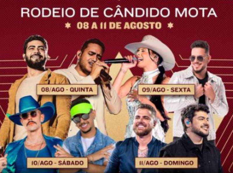 Tradicional Gigante Vermelho, em Cândido Mota, começa nesta quinta, com show de Henrique & Juliano