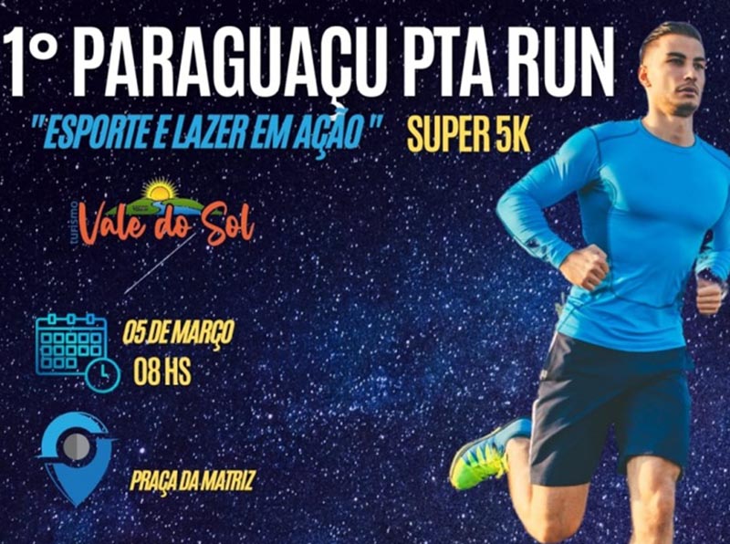 1º Paraguaçu Paulista Run deverá atrair atletas de toda a região no dia 5 de março