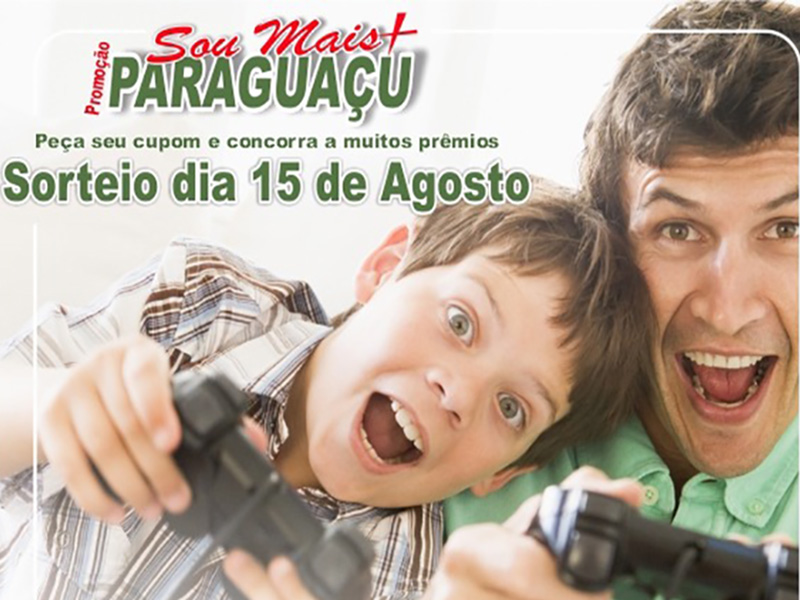 Comércio de Paraguaçu vai sortear vales compras e uma TV no Dia dos Pais