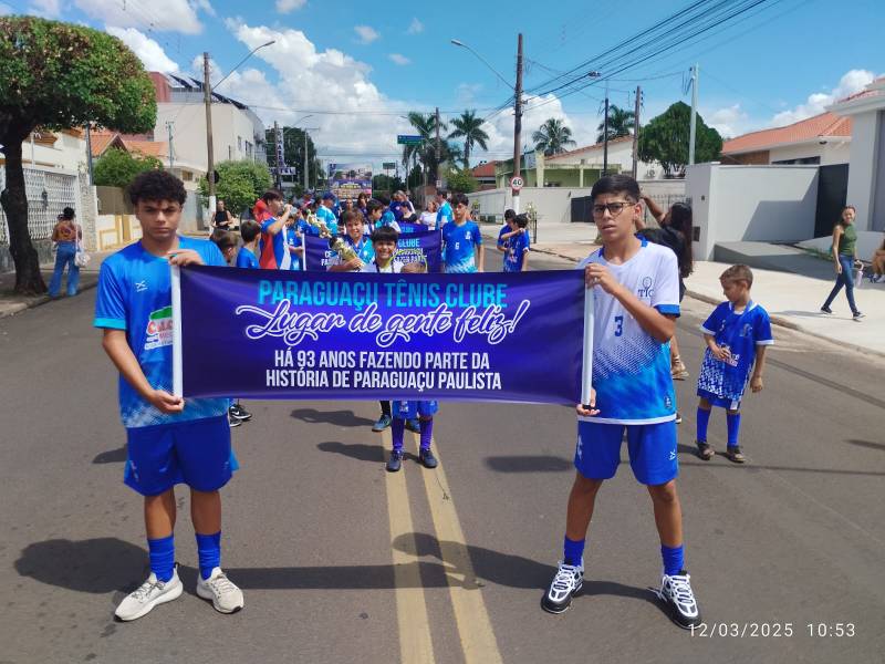 PTC marca presença no desfile em comemoração ao centenário de Paraguaçu Paulista