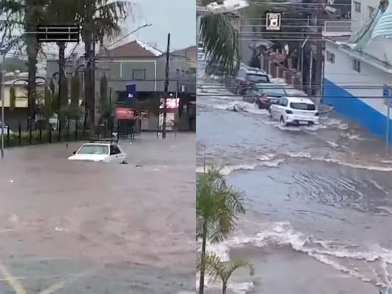 Forte chuva causa alagamentos em pontos de Assis