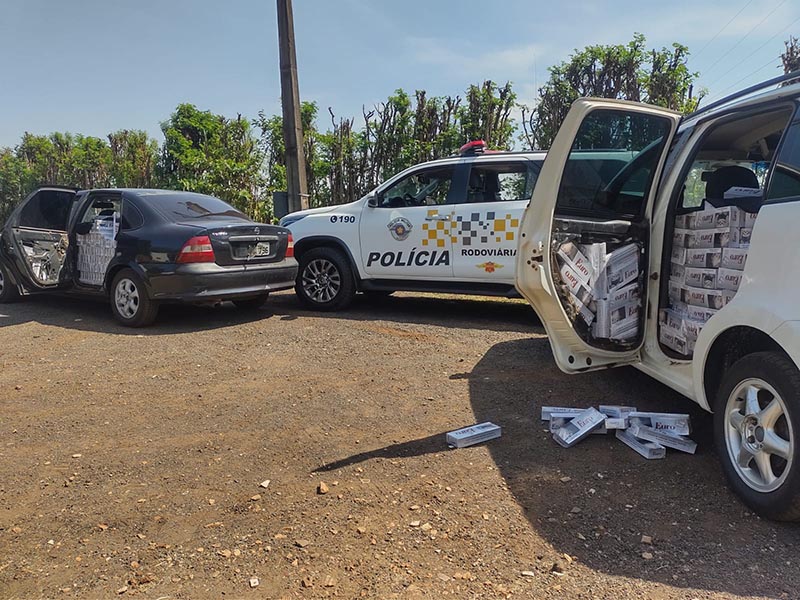 Homem é preso em Cândido Mota com 26 mil maços de cigarros contrabandeados