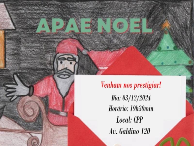 Tradicional APAE Noel tem data alterada para o dia 3 de dezembro em Paraguaçu Paulista