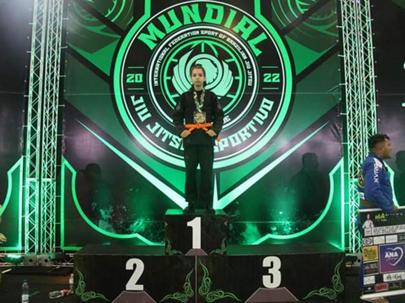 Atleta de Conceição de Monte Alegre fatura o primeiro lugar no Campeonato Mundial de Jiu Jitsu