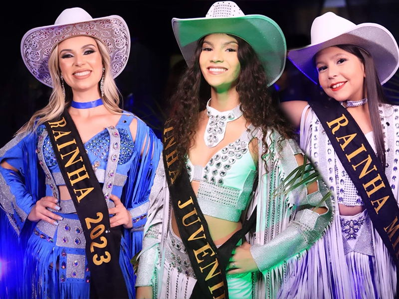 Ana Luíza, Giovanna Dutra e Letícia Santana são eleitas Rainhas da Expo Paraguaçu