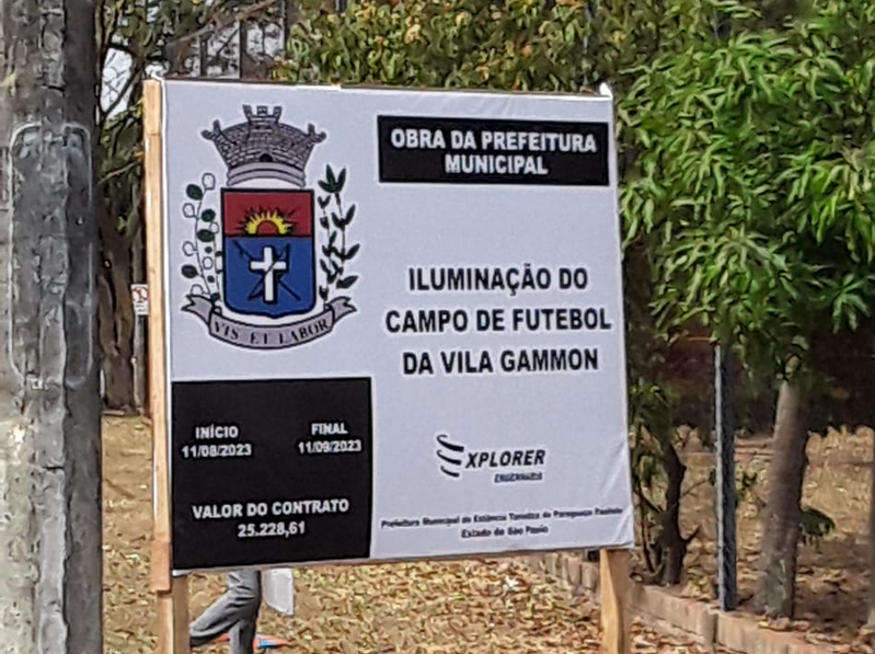 Campo de futebol da Vila Gammon receberá iluminação de Led