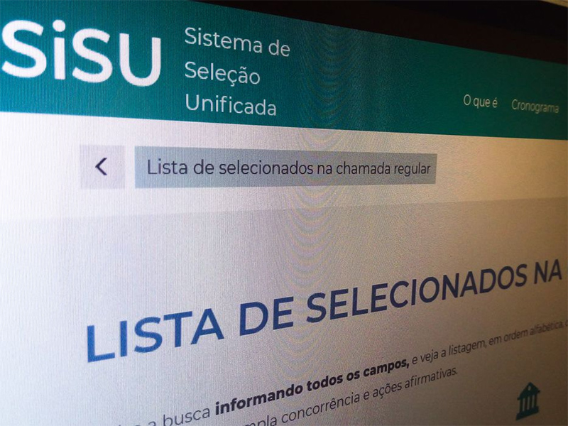 Selecionados na 1ª chamada do Sisu têm até hoje para fazer matrícula