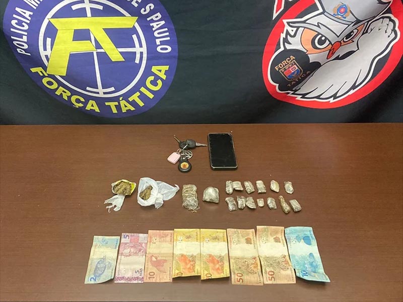 Adolescente é flagrado com drogas indo para baile funk em Quatá