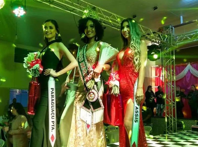 Paraguaçuense Letícia Sales fatura título de 2ª Princesa em Concurso de Miss Regional