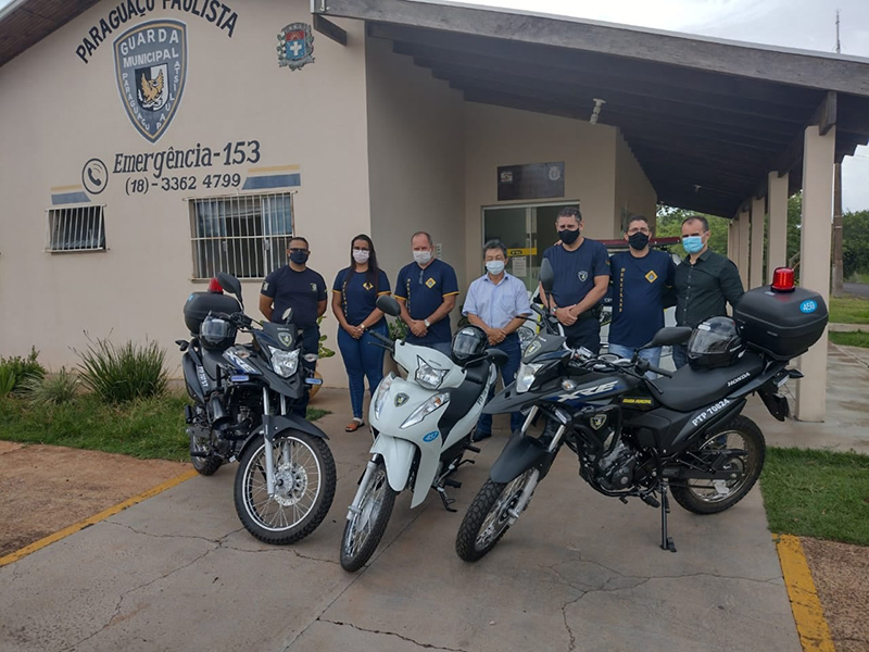 Guarda Municipal recebe novas motos para patrulhamento