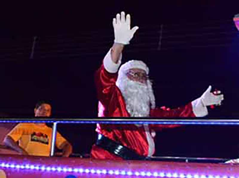 Chegada do Papai Noel será no dia 9 de dezembro em Paraguaçu