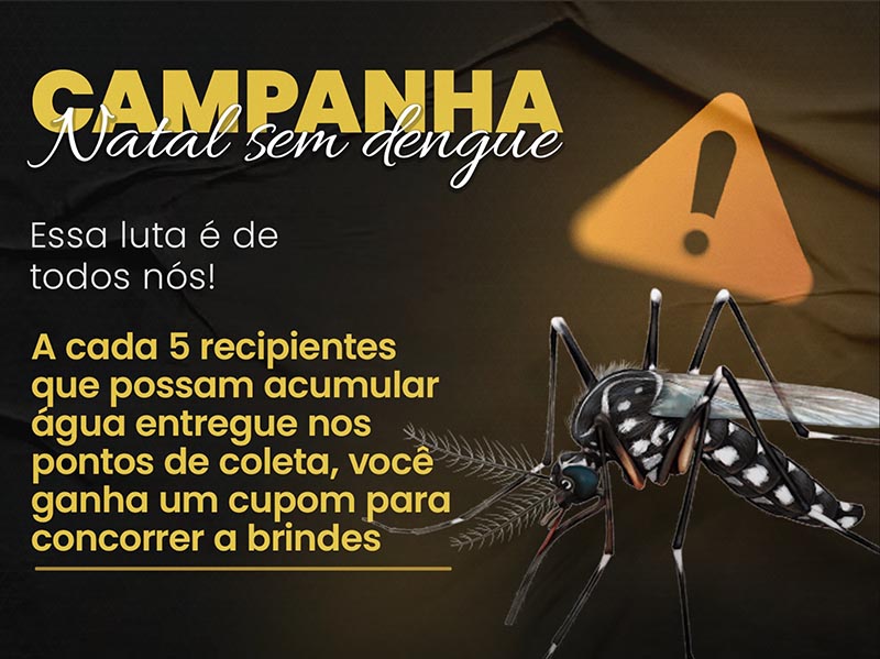 Saúde vai sortear brindes a quem entregar materiais que possam ser criadouro de dengue