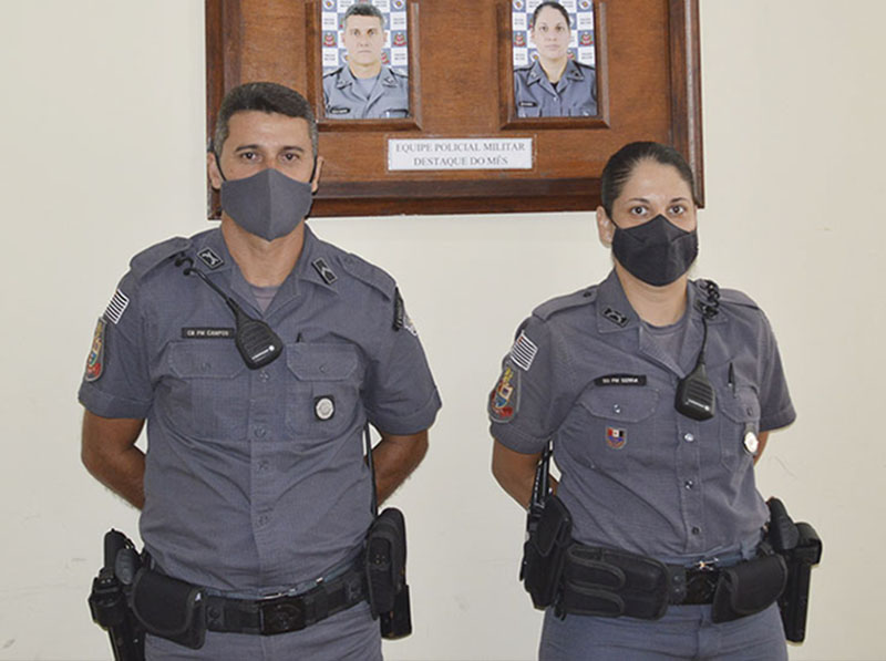 Equipe da Polícia Militar é homenageada por ser destaque no mês de janeiro