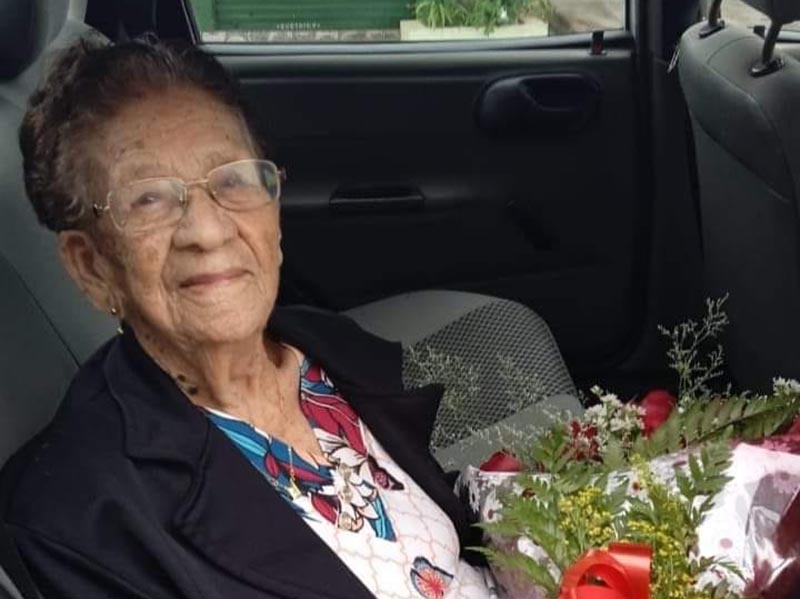 Morre Domingas Quitéria Bacca, aos 102 anos de idade