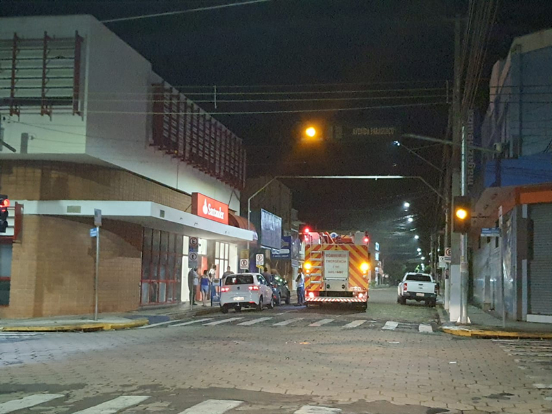 Sistema de segurança do Santander é acionado e mobiliza Bombeiros em Paraguaçu